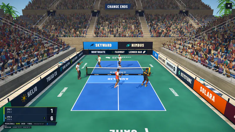A Change Ends call as teams switch sides