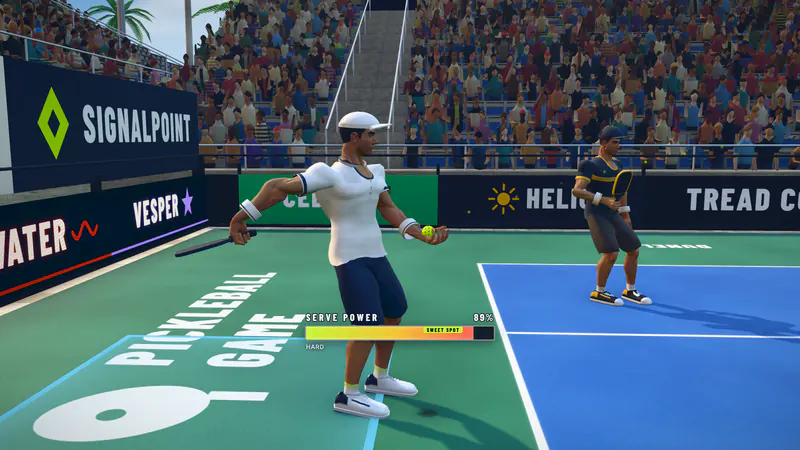 The serve meter charging next to the server